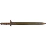 Remington P17 bayonet and scabbard,