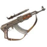 Deactivated AK-47 or AKM 7.62 assault rifle WB07527 with bayonet