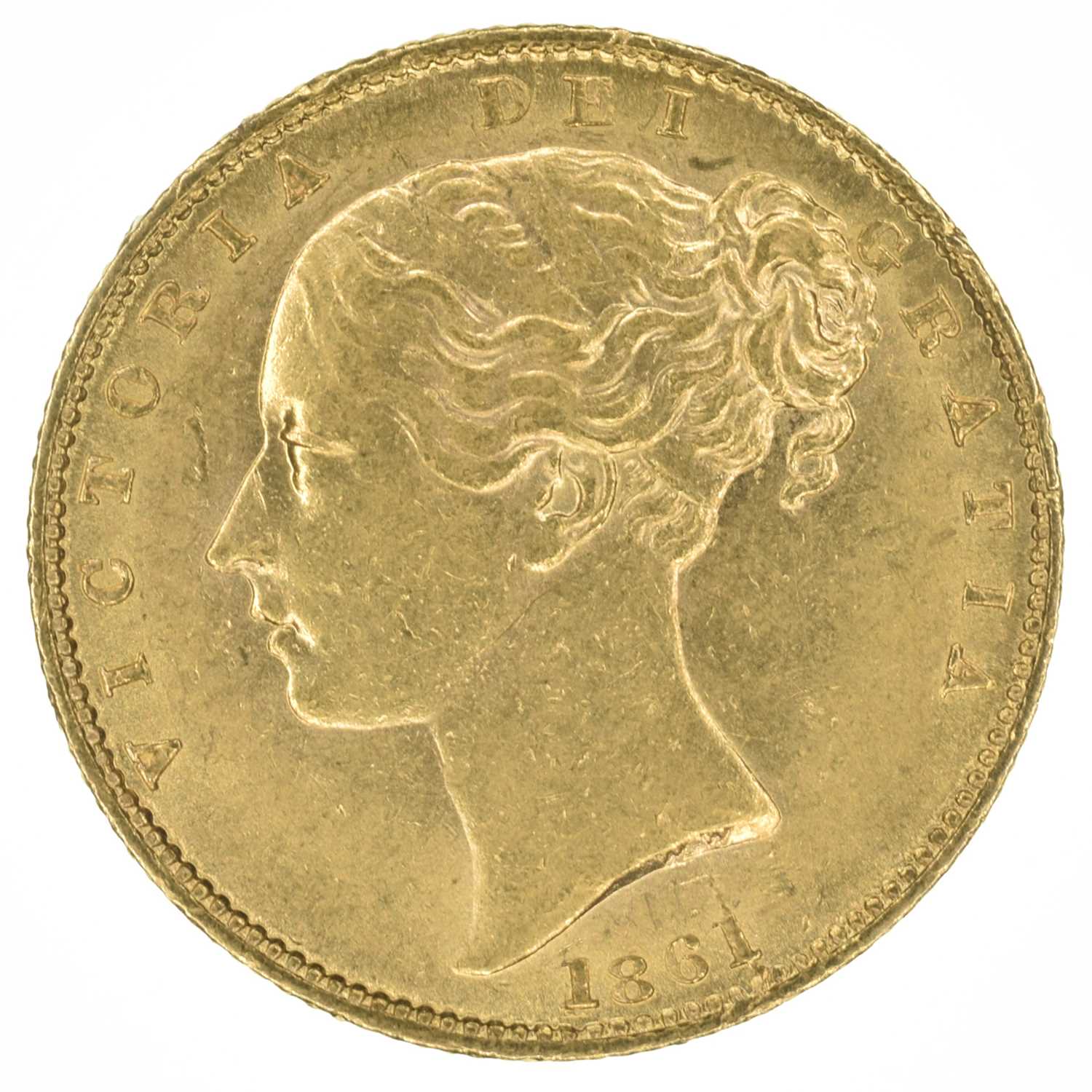 Queen Victoria, Sovereign, 1861.