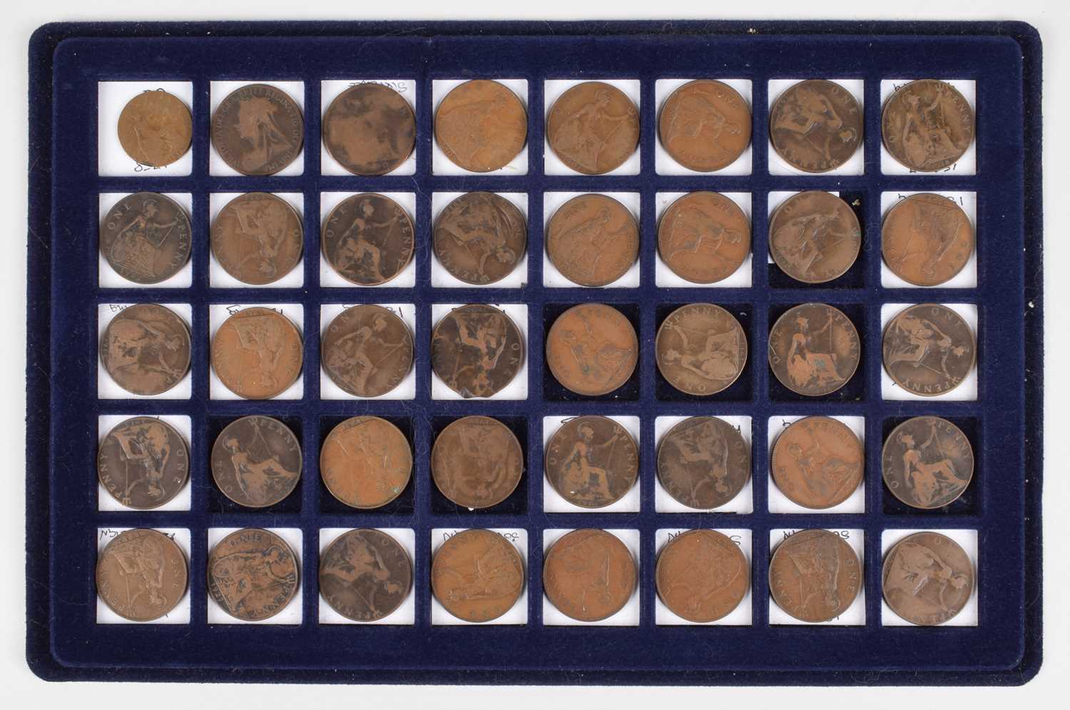 Five trays of mostly silver assorted historical coinage dating back to Edward I. - Image 5 of 5