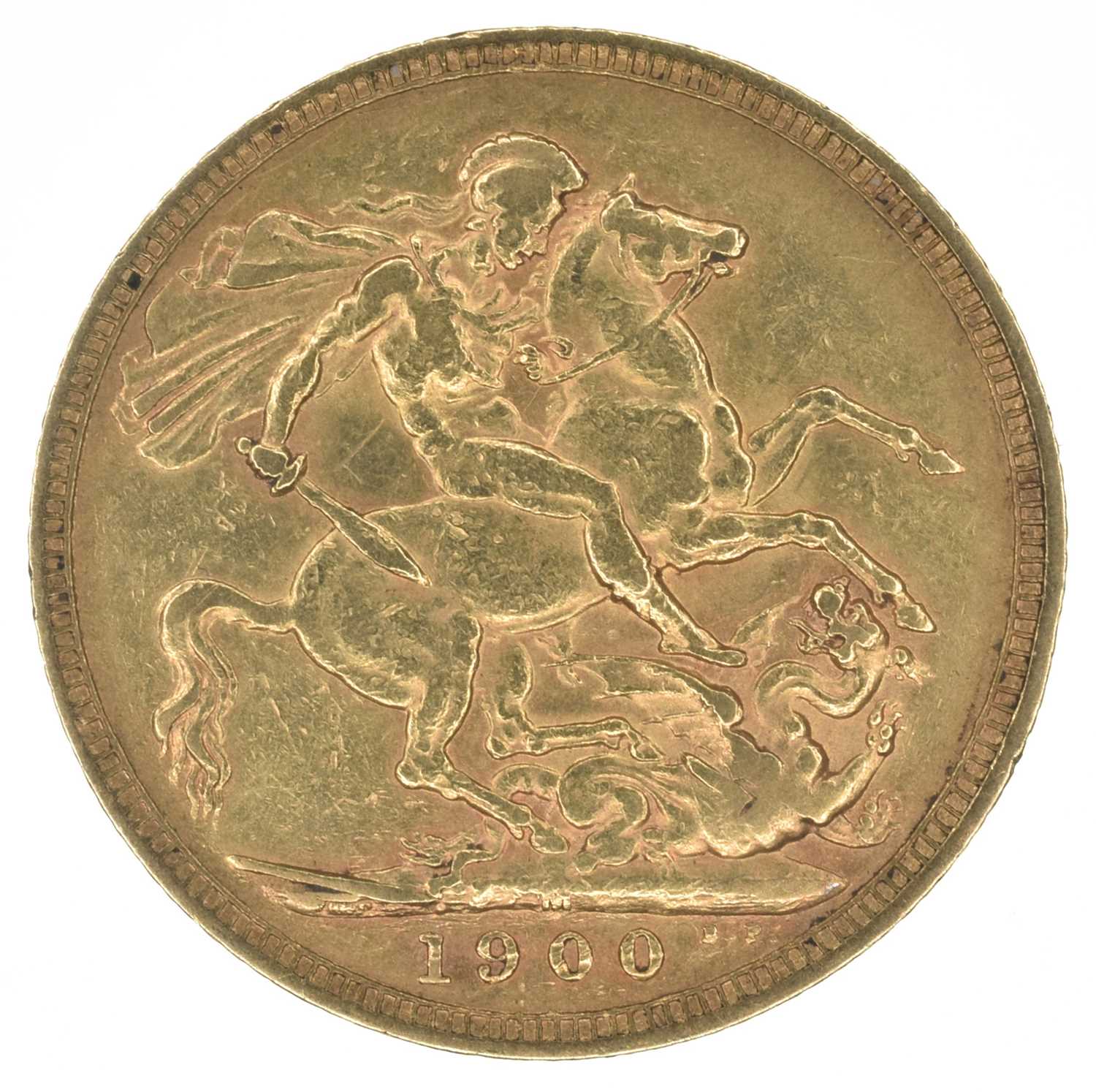 Queen Victoria, Sovereign, 1900, Melbourne Mint. - Image 2 of 2