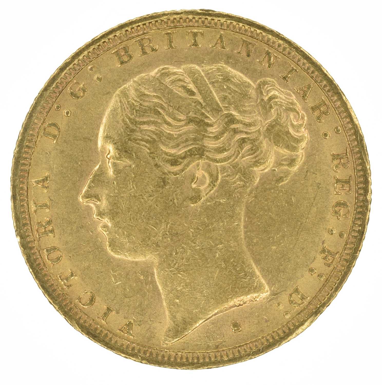 Queen Victoria, Sovereign, 1887, Sydney Mint.