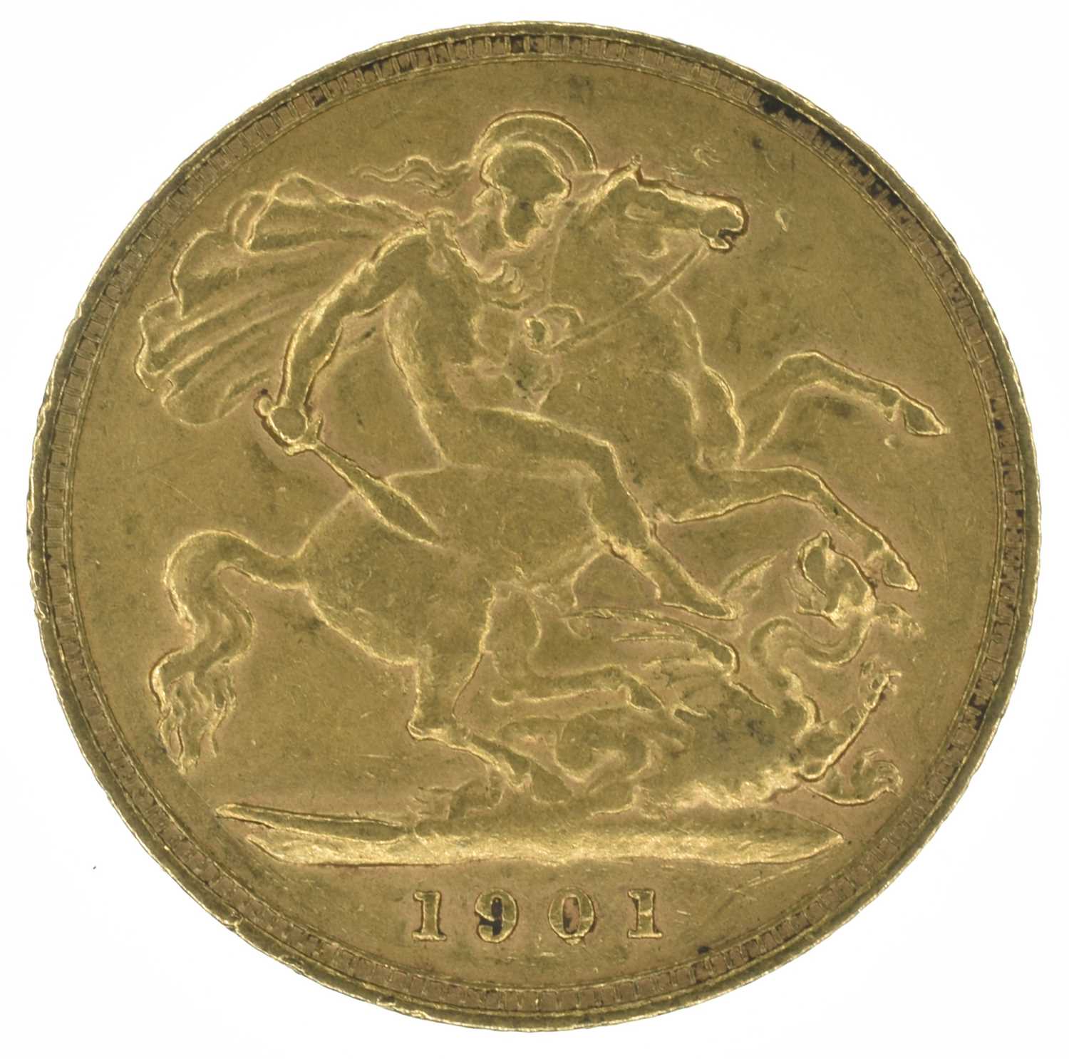 Queen Victoria, Half-Sovereign, 1901. - Image 2 of 2