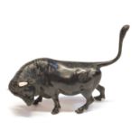 Cold Painted Bronze Figure of a Bull After Franz Bergman