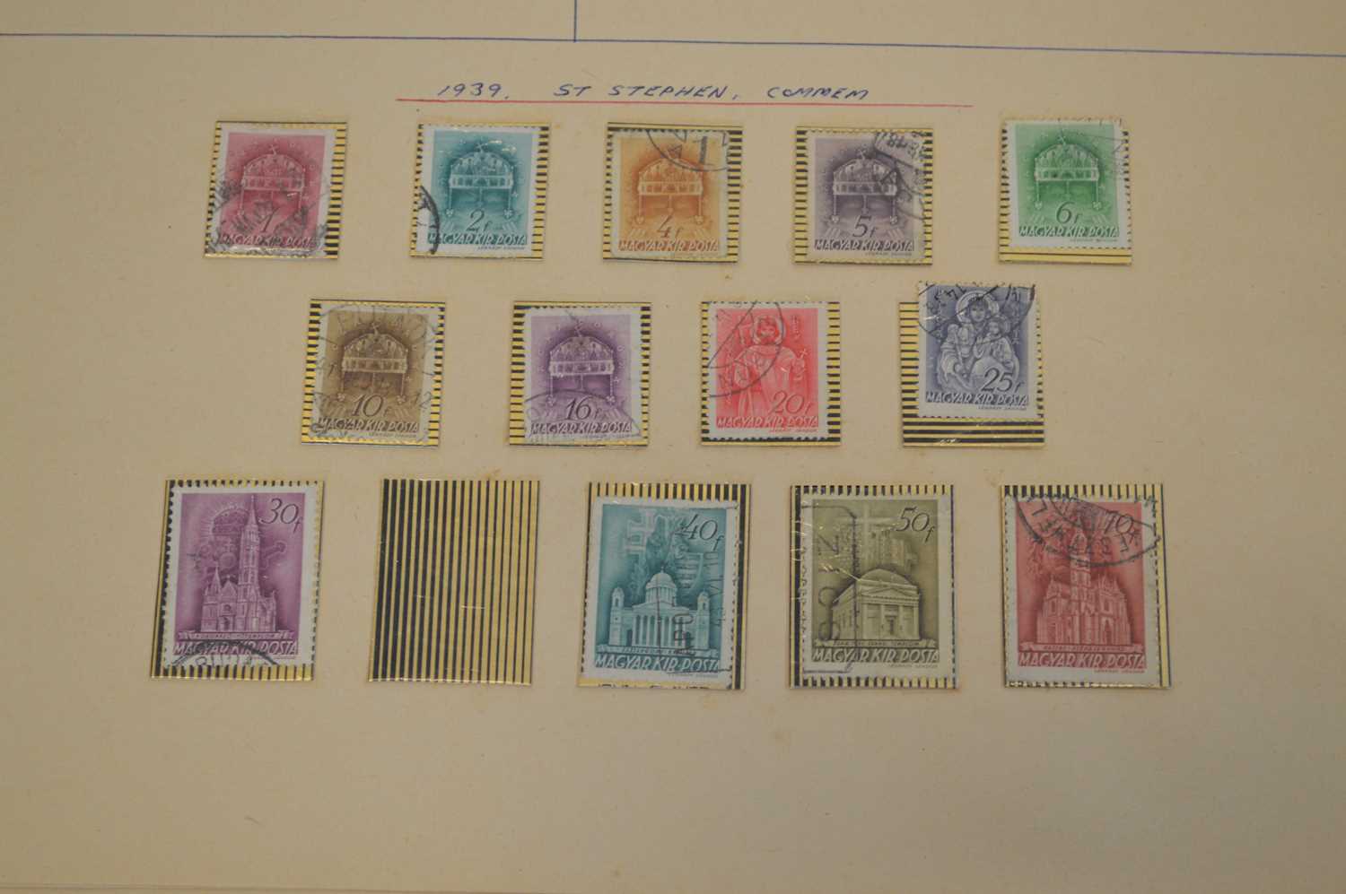 Stamp collection in two albums and folders - Image 10 of 16