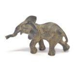 Cold Painted Bronze Figure of an Elephant Franz Bergman