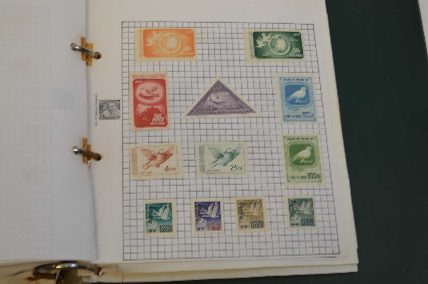 Stamp collection in two albums and folders - Image 16 of 16