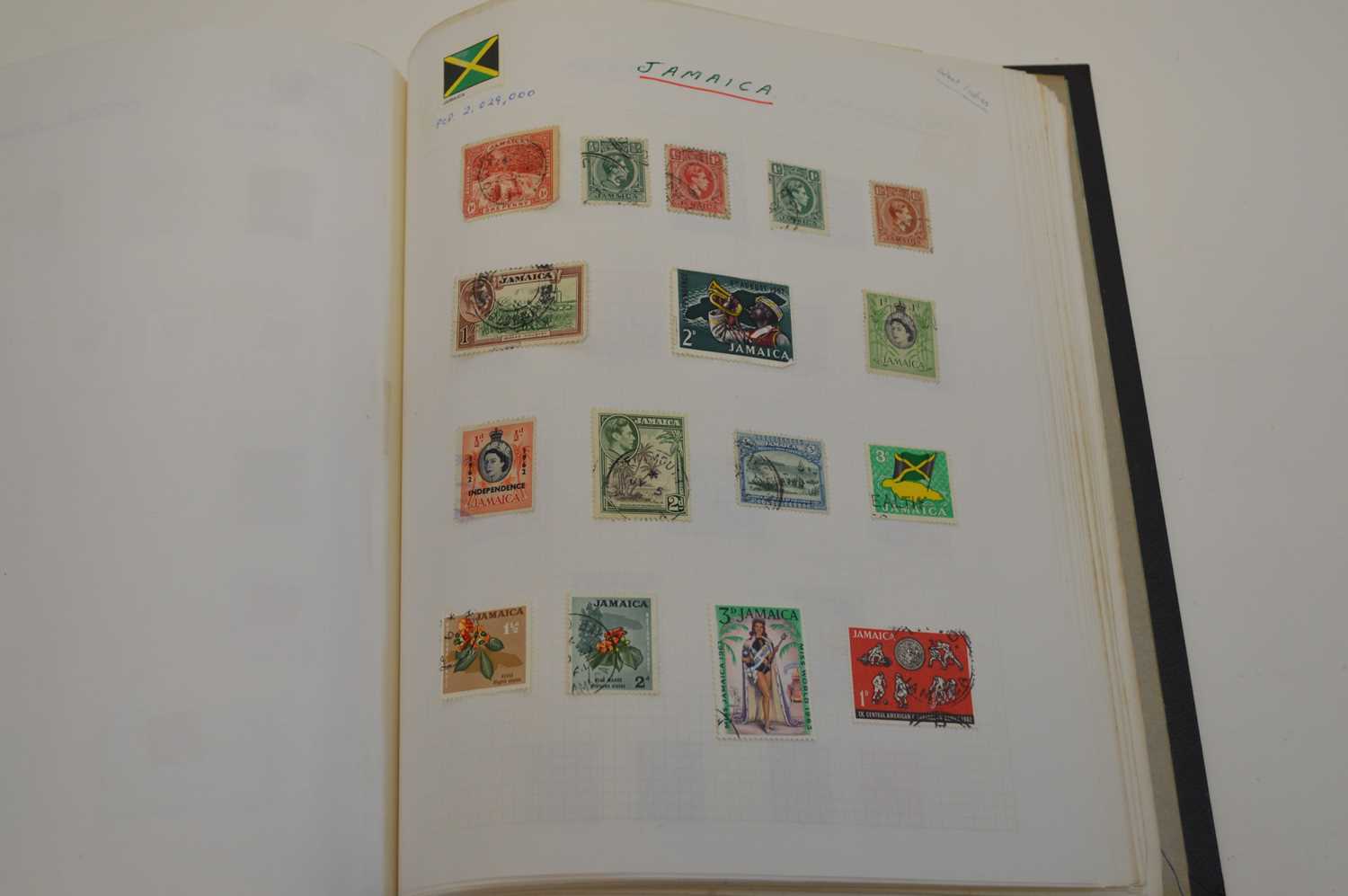 Stamp collection in two albums and folders - Image 3 of 16