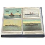Liverpool Postcard Album Shipping and Bus interest