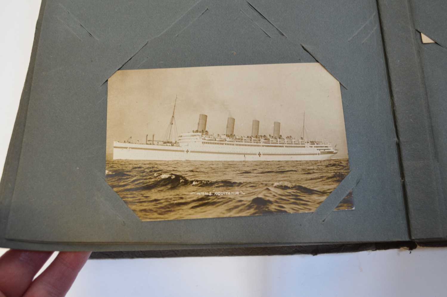 Nautical, British tourist and miscellaneous family postcards in two albums - Image 9 of 11