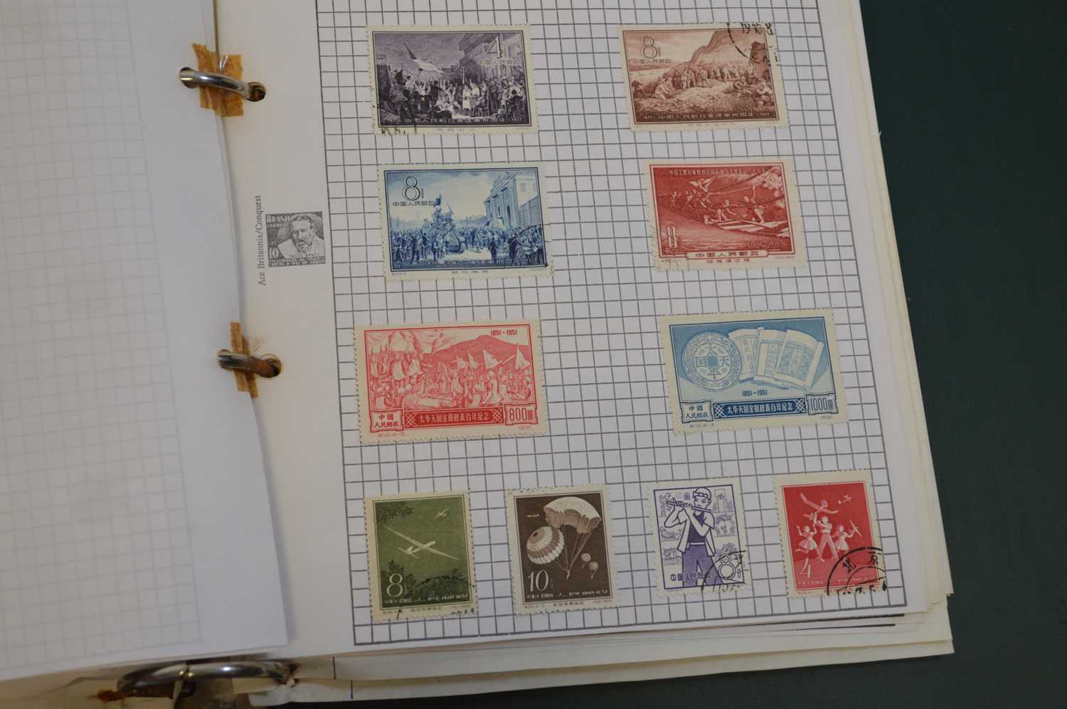 Stamp collection in two albums and folders - Image 13 of 16