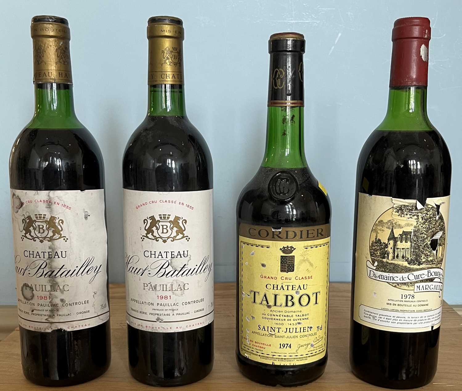 4 Bottles Mixed Lot Mature Classified Growth Claret