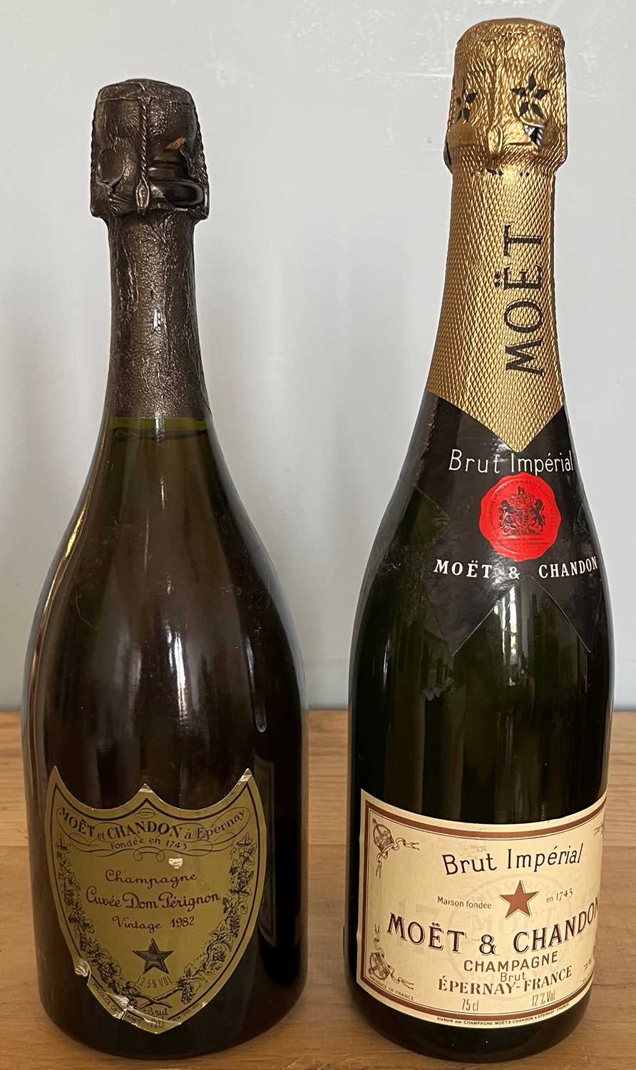 2 Bottles Champagne Moet et Chandon including ‘Dom Perignon’