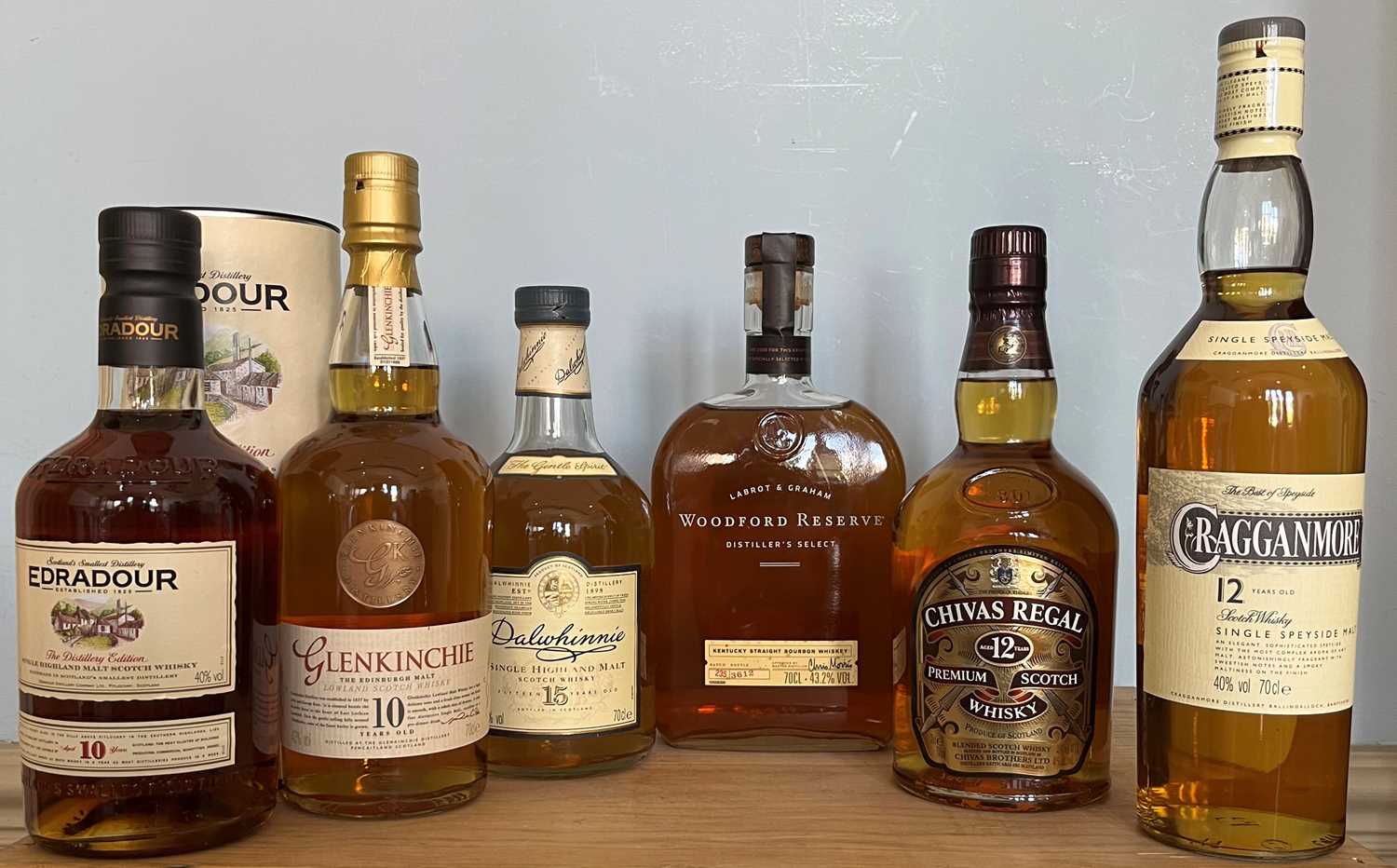 6 Bottles Mixed Lot Fine Whiskies