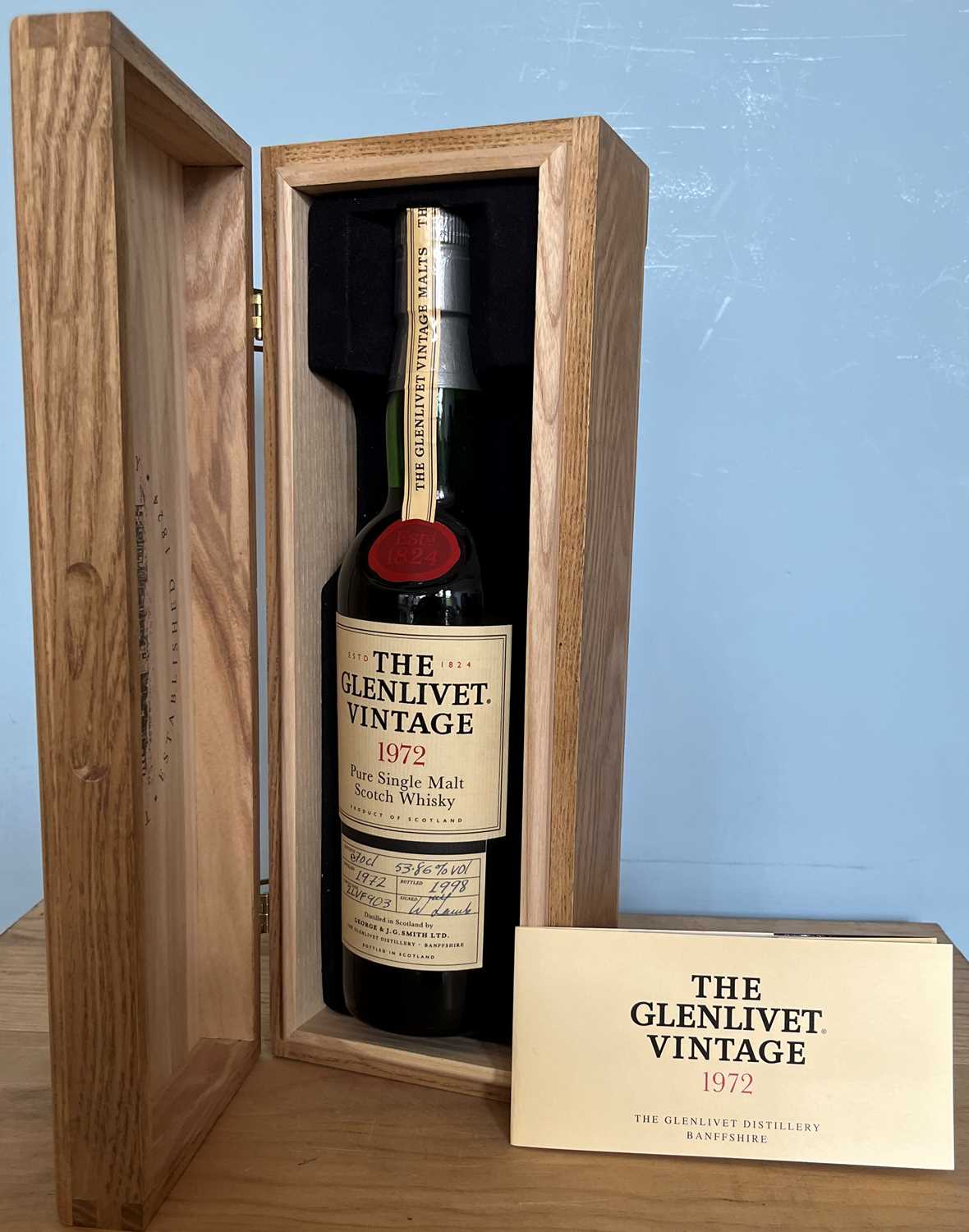 ‘The Glenlivet Vintage’ 1972 Pure Single Malt Scotch Whisky