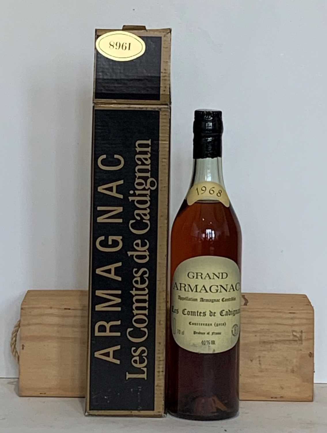 1 Bottle in original presentation carton 1968 Vintage Grand Armagnac ‘Les Comtes de Cadignan’