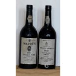 2 Bottles Mixed Lot 1983 Vintage Port