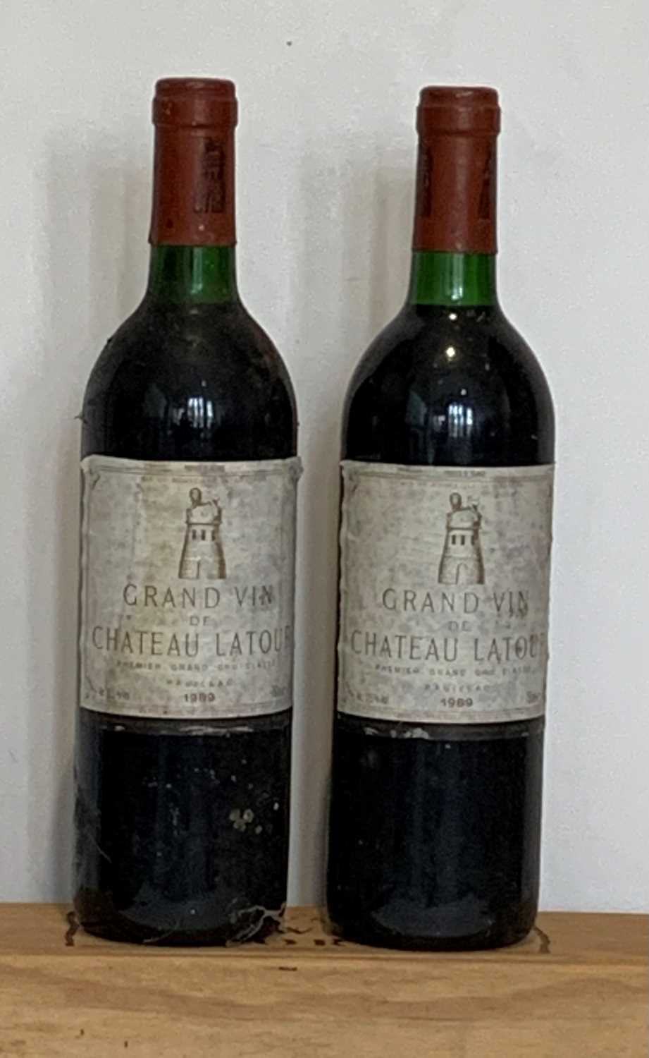 2 bottles Chateau Latour 1er Grand Cru Classe Pauillac 1989