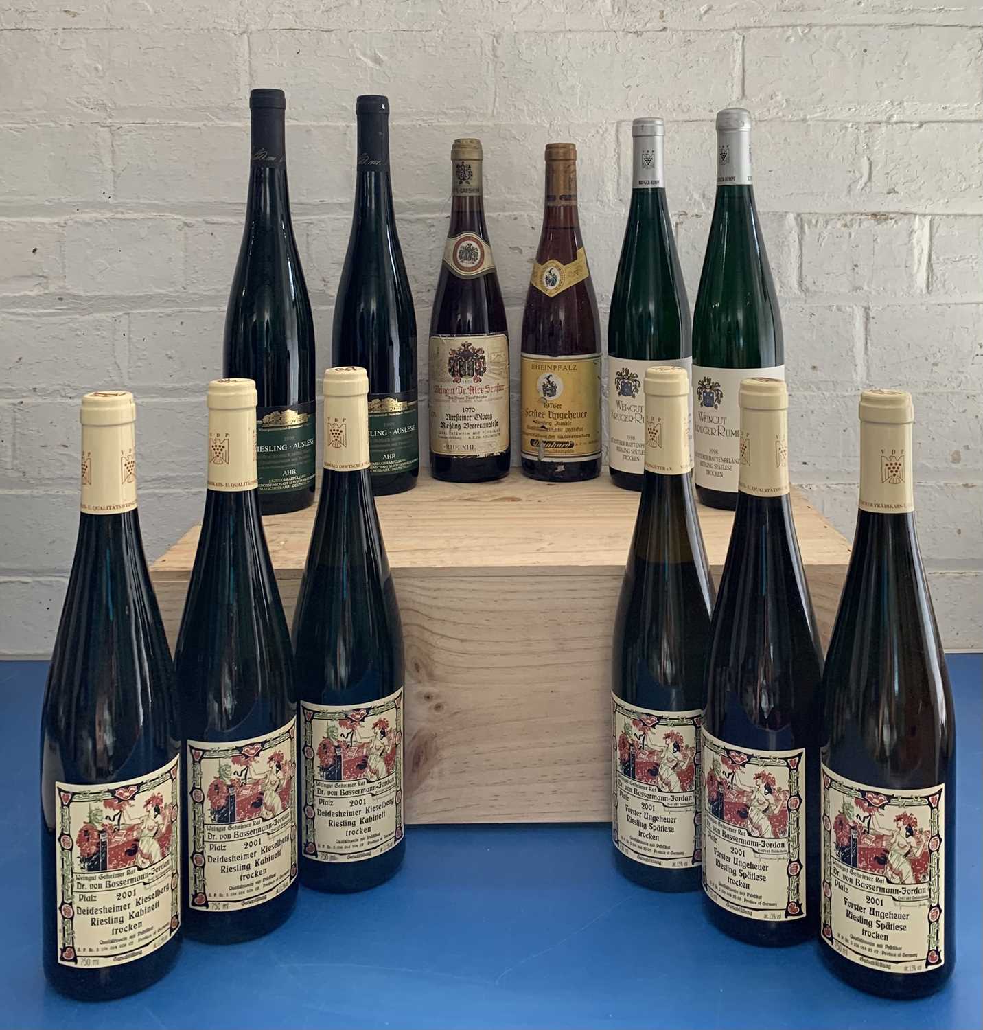 12 Bottles Mixed Lot Fine Riesling Pradikatswein from excellent Estates