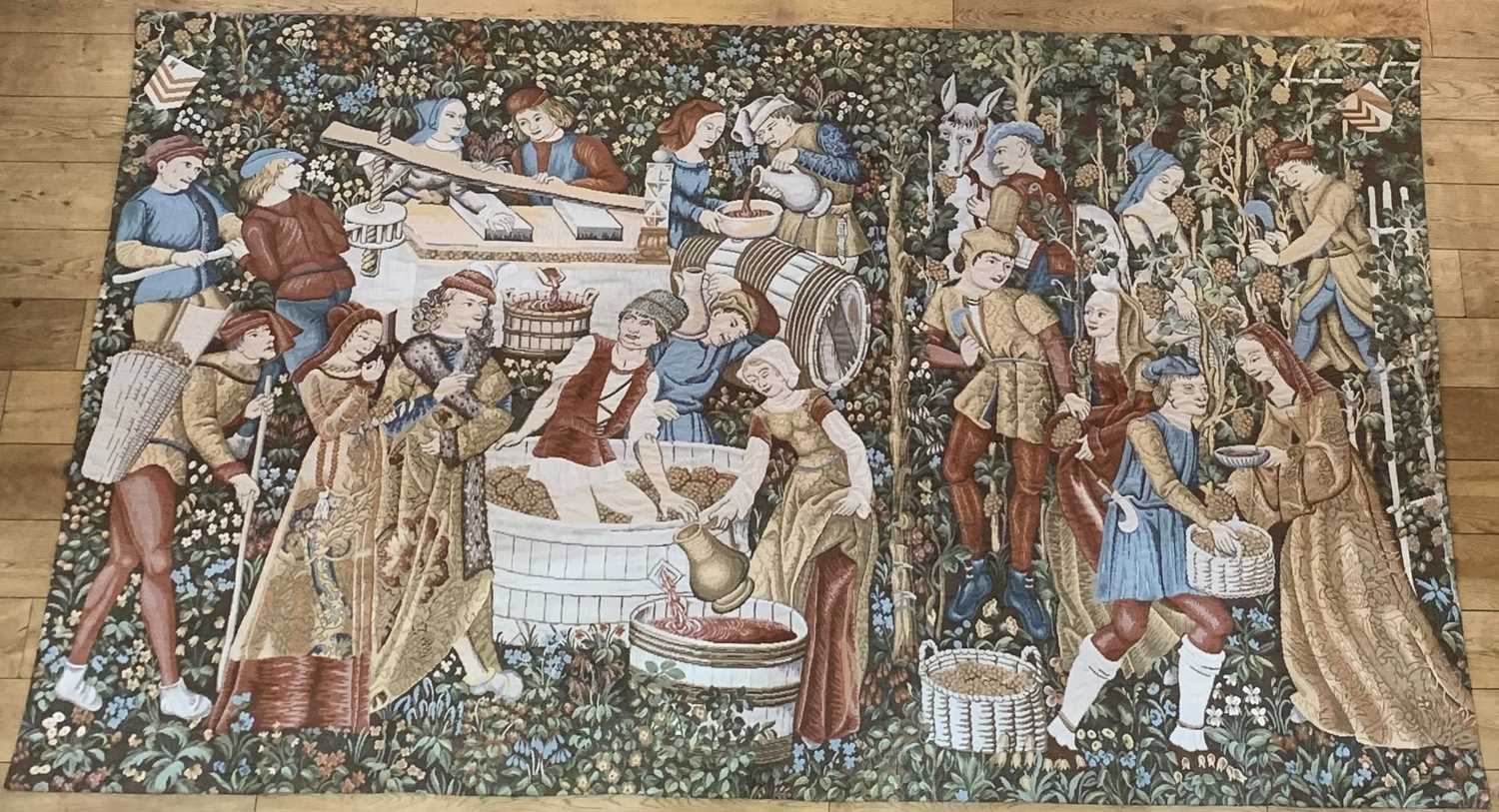 ‘The Vendangeurs’ Medieval Tapestry