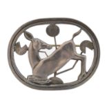 A silver Georg Jensen brooch, no. 256,