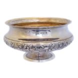 An Edward VII silver bowl,
