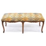 French upholstered long stool