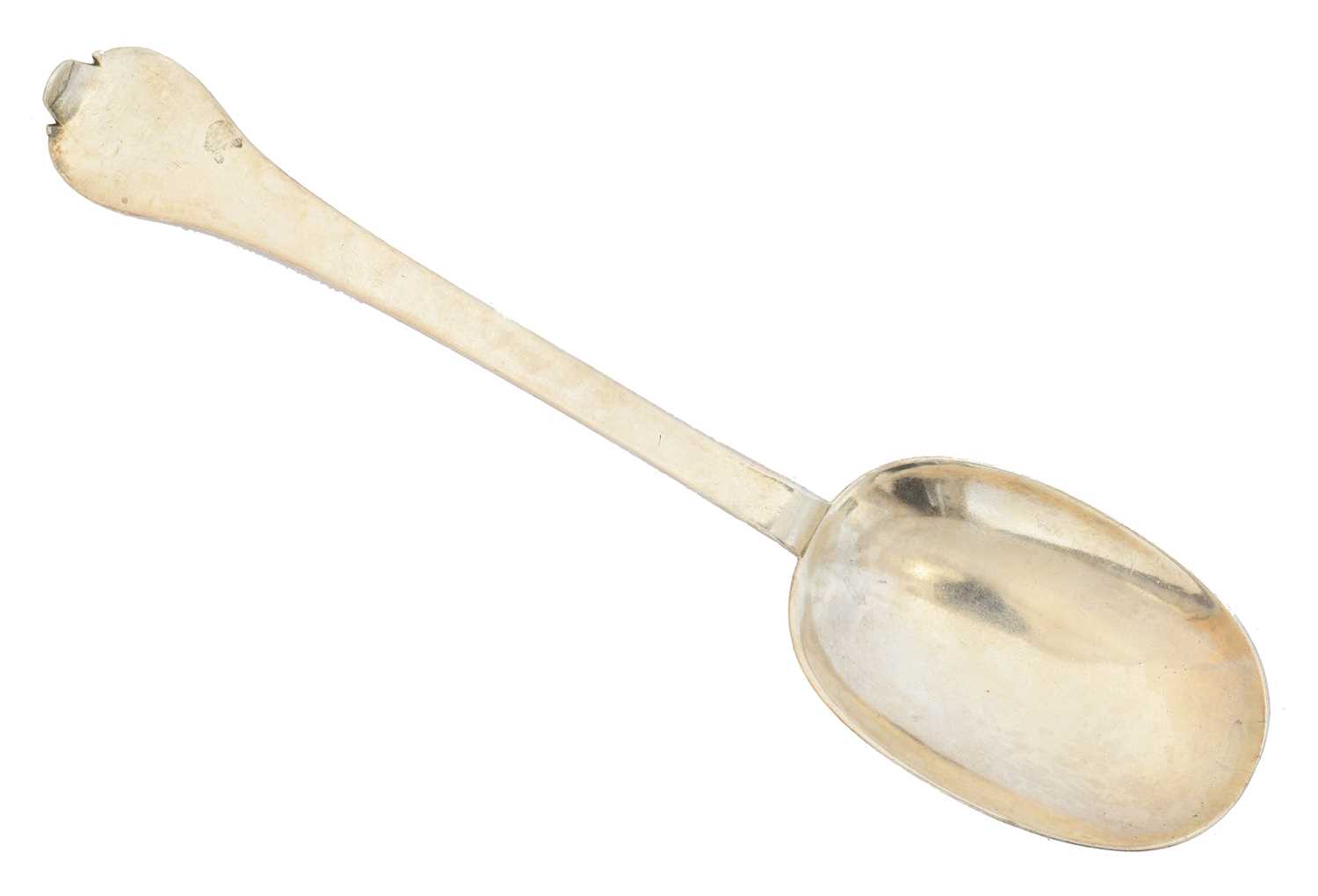 A James II silver Trefid spoon,