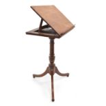 Early 19th-century Regency design mahogany bookstand,