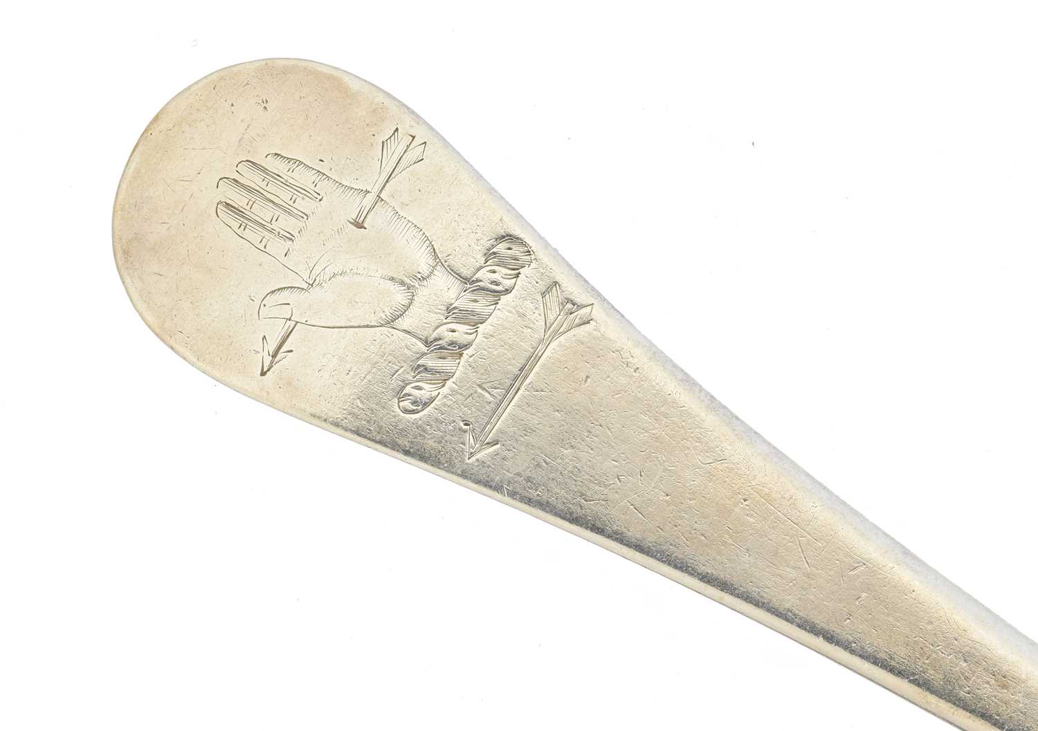 A George I silver table spoon, - Image 4 of 4