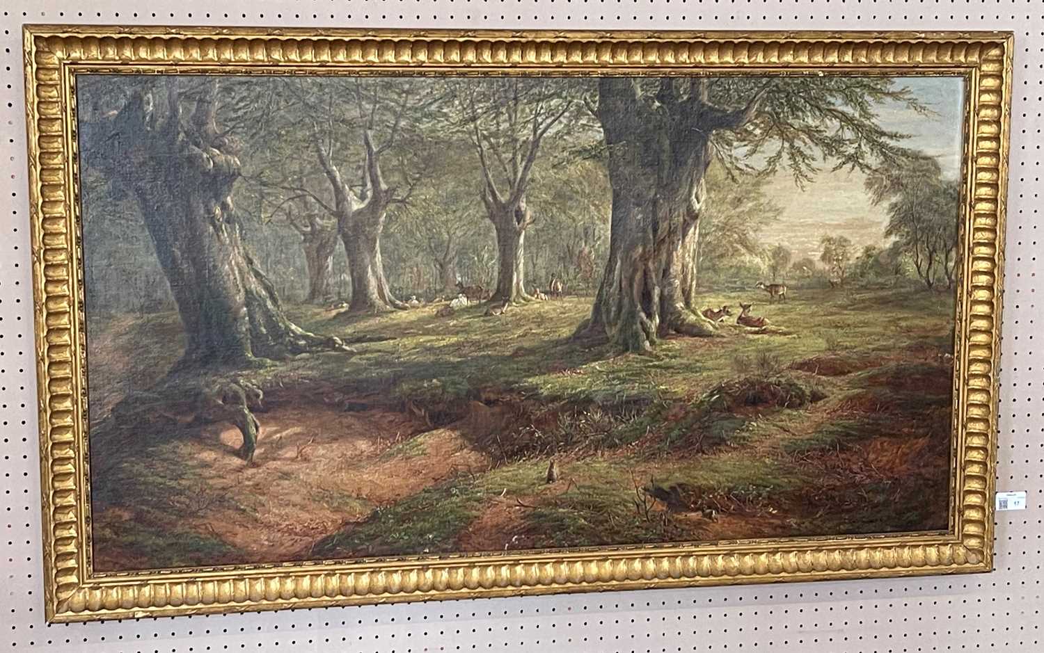 William Luker (British 1828-1905) A woodland scene with deer - Image 2 of 2