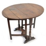 18th-century oak occasional table