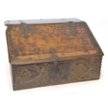 17th-century oak bible box