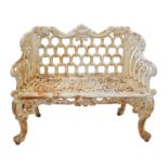 Victorian garden seat