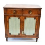 Late 20th-century mahogany side cabinet