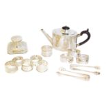 A selection of silver and plated ware,