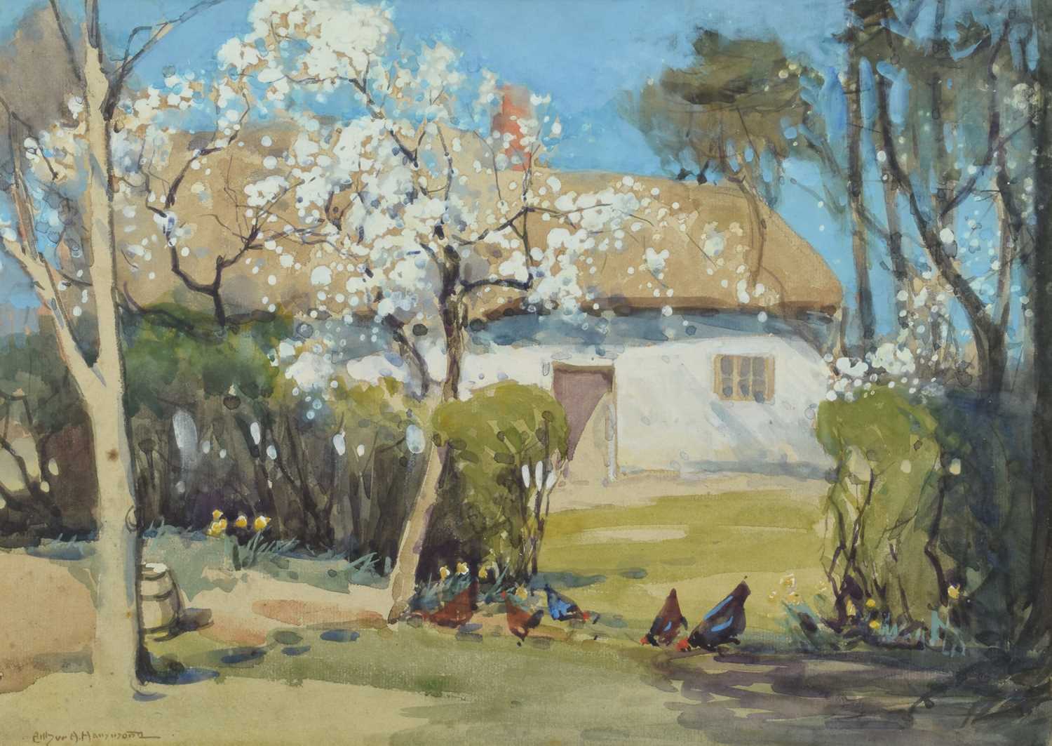 Arthur Henry Knighton-Hammond R.I., R.S.W. (British 1875-1970) "Spring - Cheshire"