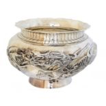 A Japanese silver bowl,