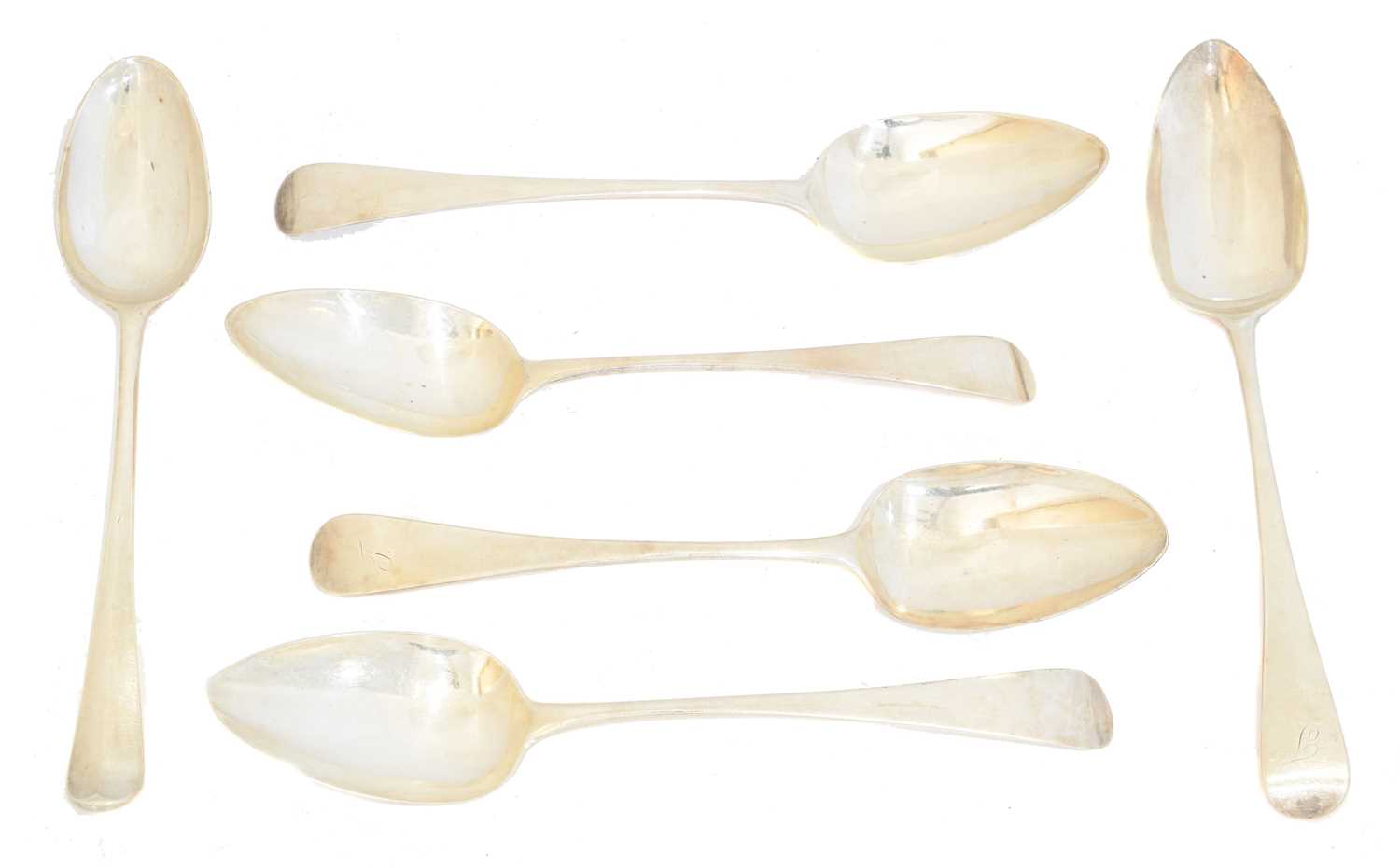 Six George III table spoons,