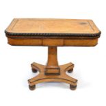 Early 19th-century fold-over card table