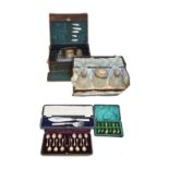 A selection of silver cased items,