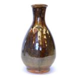 Jim Malone (b.1946) stoneware bottle vase