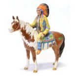 Beswick model of a Native American Indian Chief on horseback