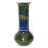 Wardle Pottery long necked vase by Frederick Rhead