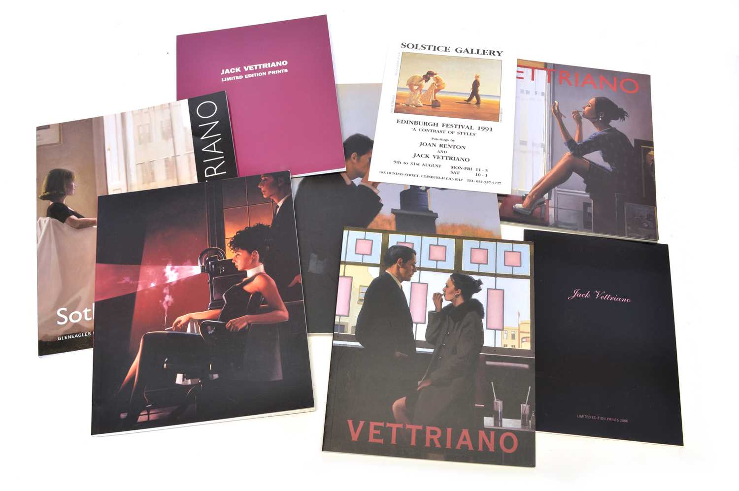 Jack Vettriano auction and exhibition catalogues