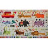 Noah's Ark Needlepoint Wallhanging Paul Smith for The Rug Company