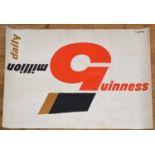 Large 'Guinness 5 Million Daily' Poster Abram Games, 1958