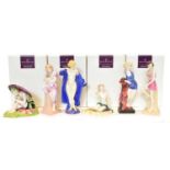 Six Royal Doulton Archives figures of Bathers