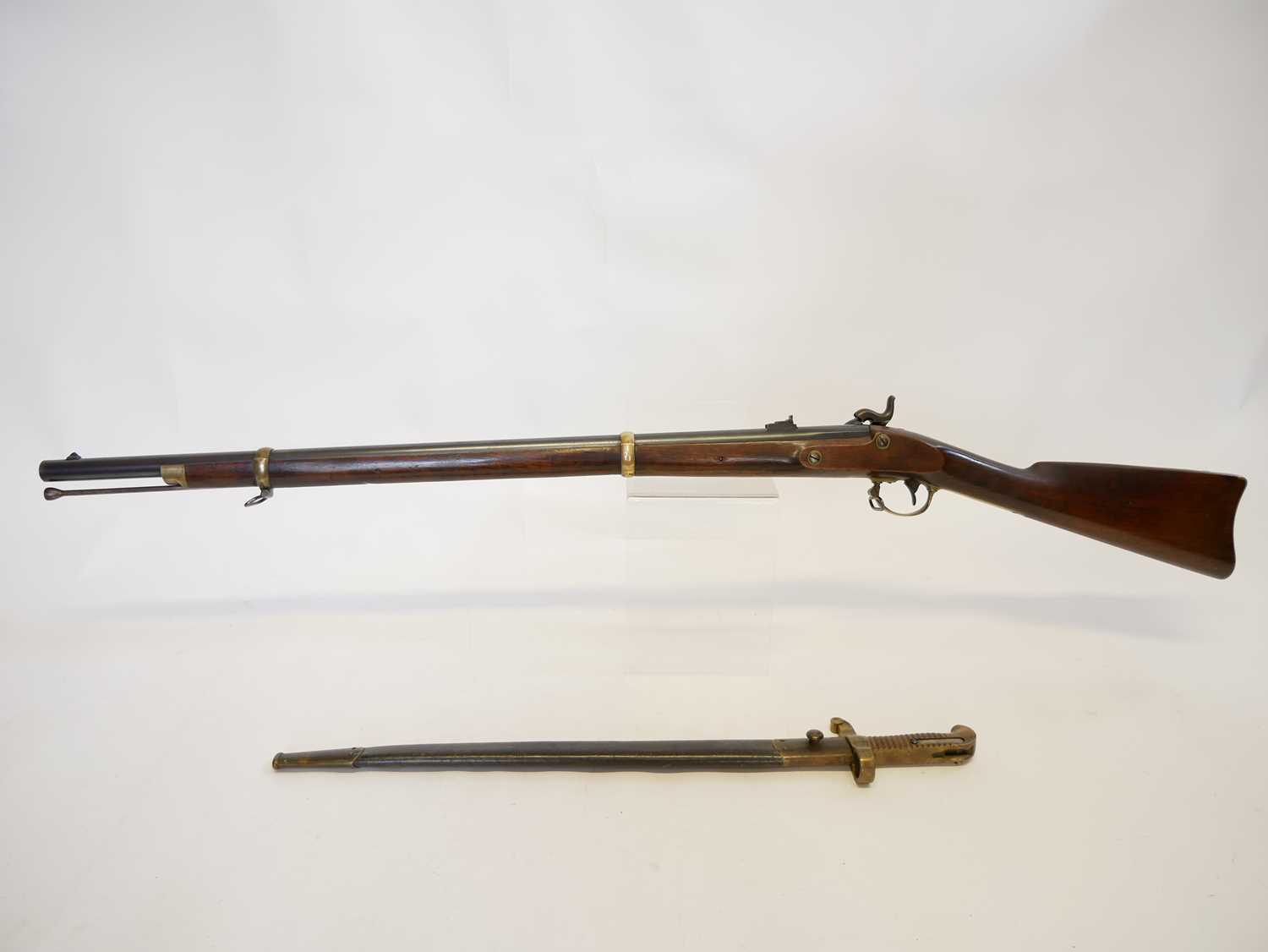 Remington 1863 Zouave .58 calibre rifle with bayonet, - Image 16 of 20