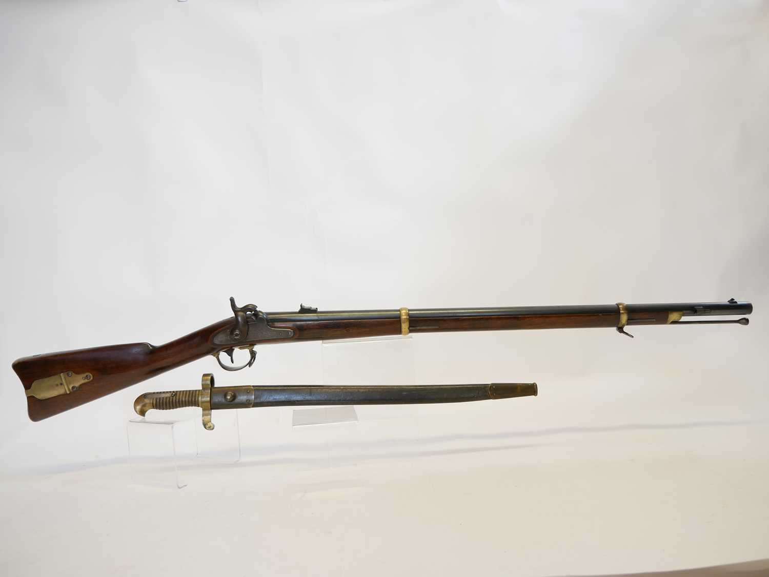 Remington 1863 Zouave .58 calibre rifle with bayonet, - Image 2 of 20
